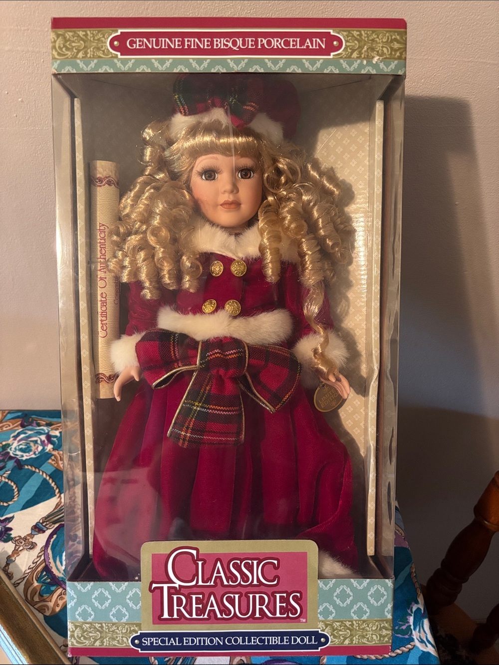 Genuine Fine Bisque Porcelain Doll